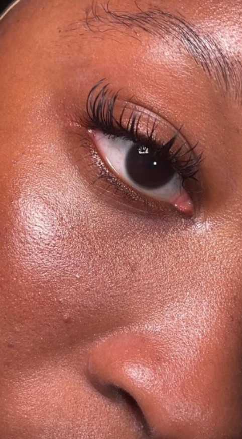 Lip gloss closeup